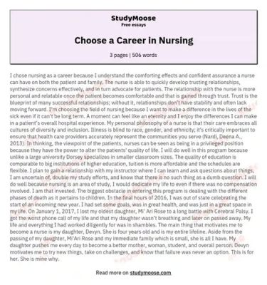 Why I Chose Nursing as a Profession Essay: A Journey Through Compassion and Chaos